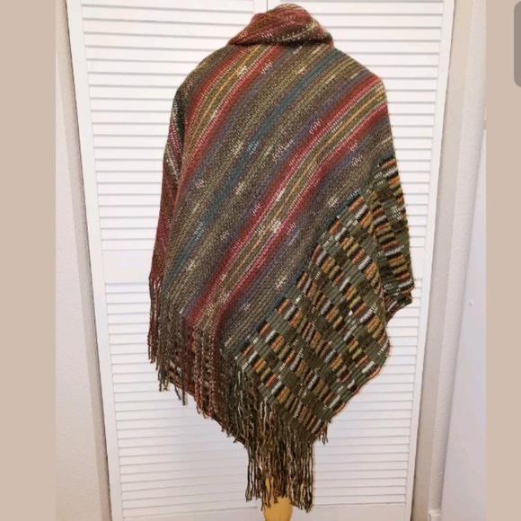 {Missoni} Wool Fringe Scarf Shawl Poncho. O/S - Picture 5 of 8